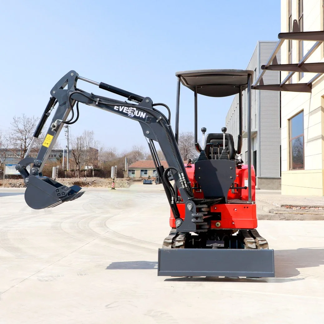 EVERUN Ere16 pro 1600kg chinese Mining Hydraulic Transmission best price Garden new Micro Construction Machinery digger Excavator with 180° deflection boom