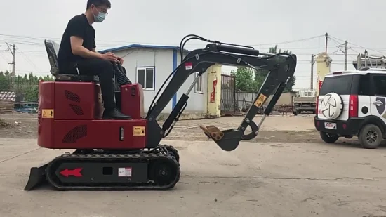 Günstigster Raupenbagger für den Heimgebrauch, kleinster CE-Bagger, 0,8 Tonnen, 1 Tonnen, 2 Tonnen Minibagger